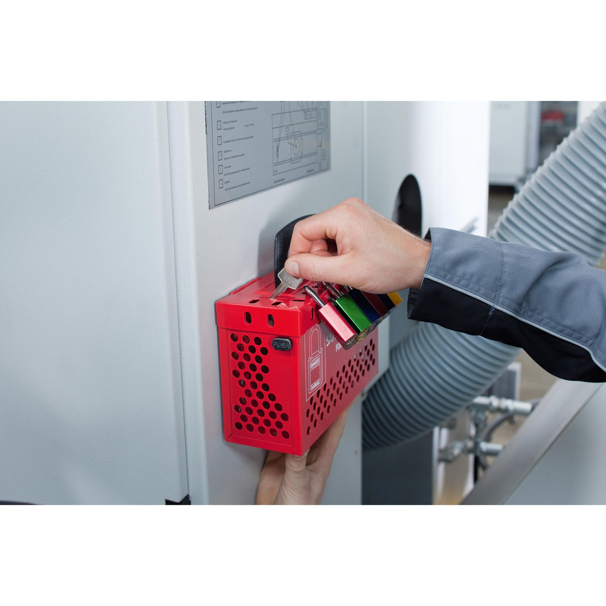 Caja Abus Bloqueo Grupal Acero B835