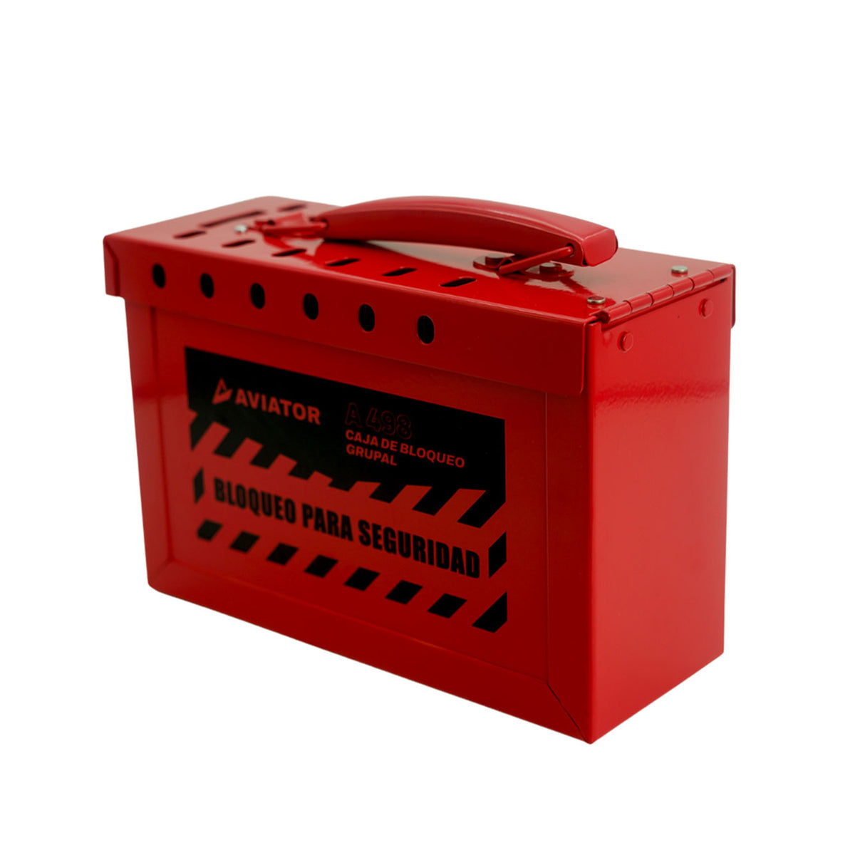 Caja de Bloqueo Grupal Aviator A498 Imp Rojo