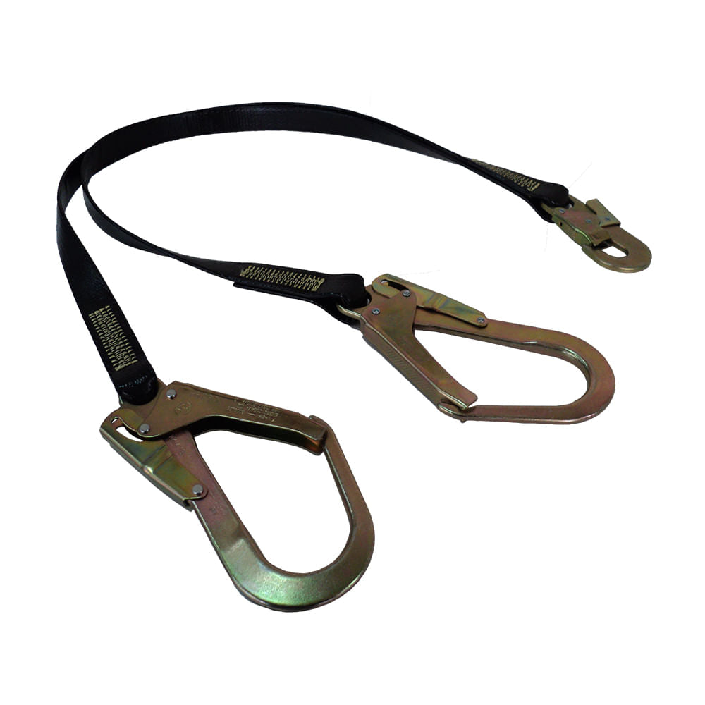 Cabo de vida Chilesin en Y con mosqueton y gancho 1.80