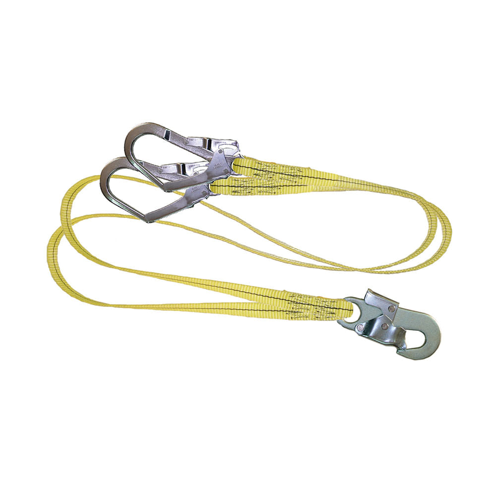 Cabo de vida Chilesin en Y con mosqueton y gancho 1.50