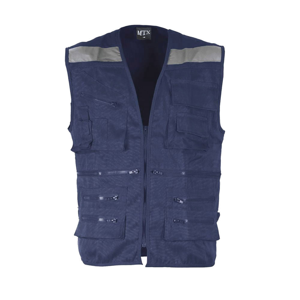 Chaleco Maritex Geologo Poplin Mtx Azul