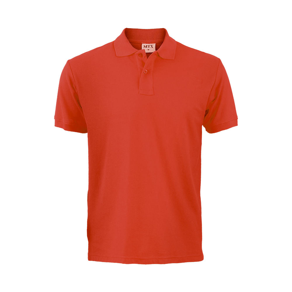 Polera Maritex Pique Manga Corta Mtx Roja