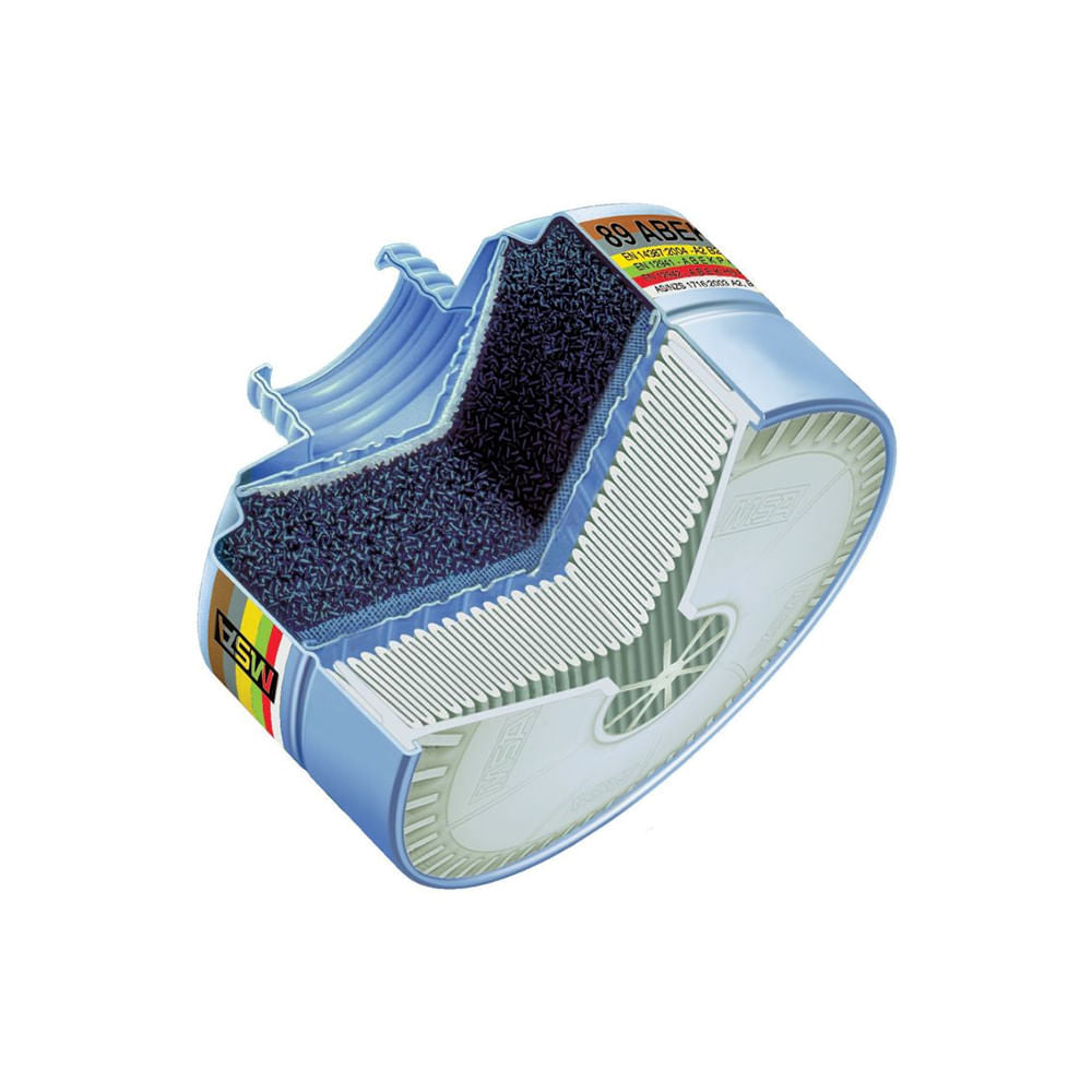 Canister MSA ABEK A2-B2-E2-K2-HG-P3