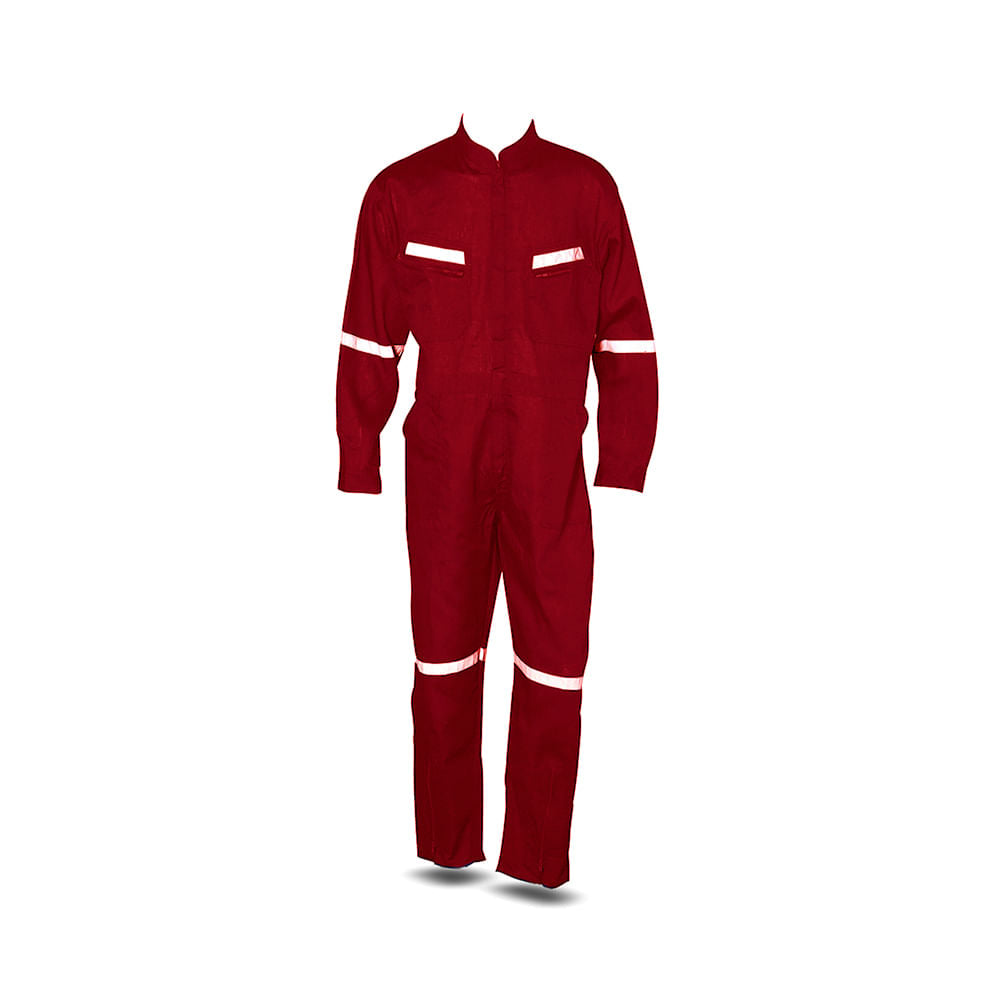 Buzo Black Wold Piloto Poplin con Cinta Reflectante Rojo