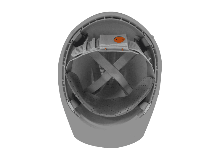 Casco de Seguridad Steelpro Evo III con Arnes Gris