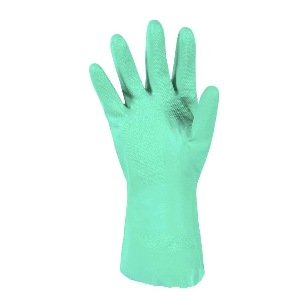 Guante de Seguridad Resistor Nitrilo Flocado Verde