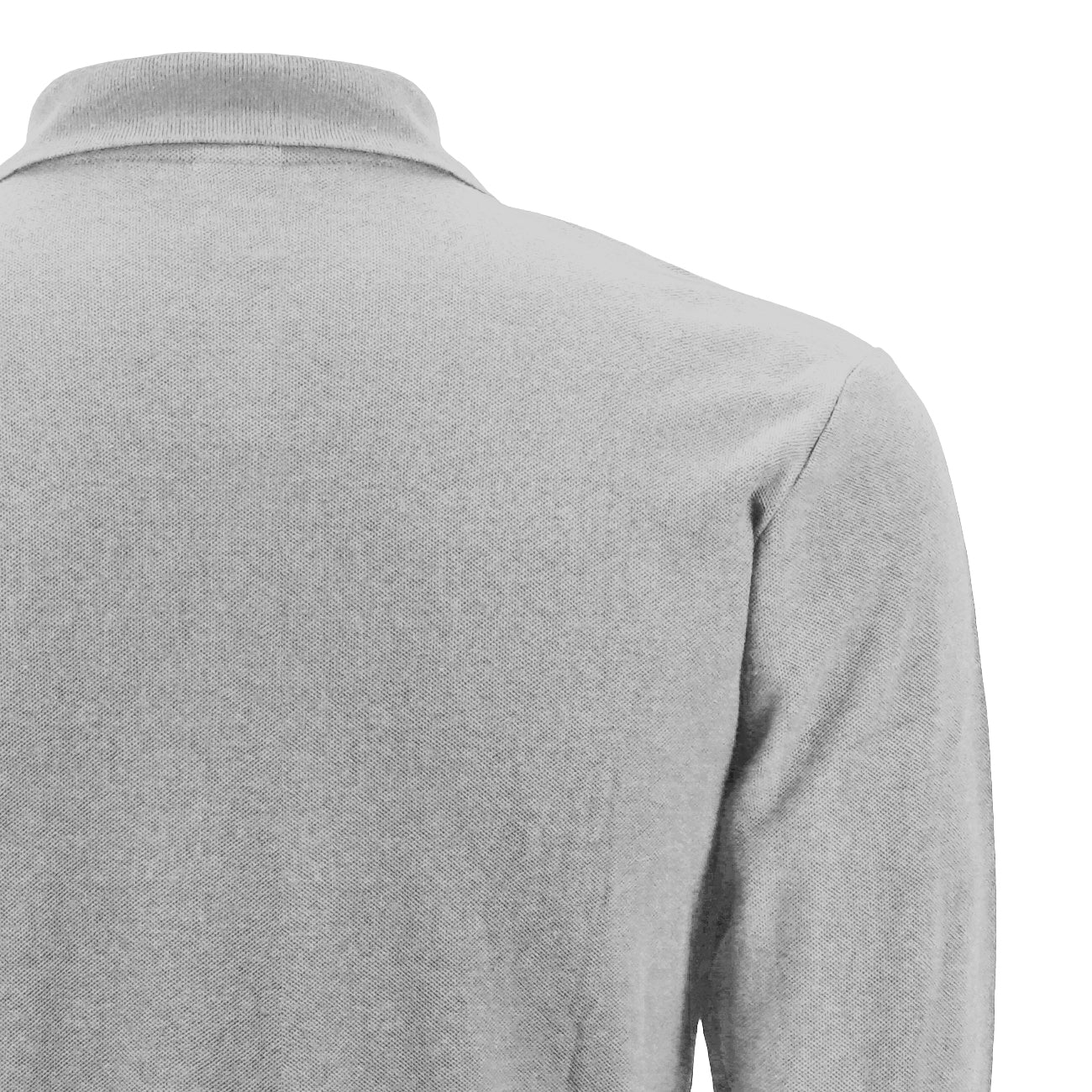 Polera Black Wolf Pique Manga Larga Bw Gris