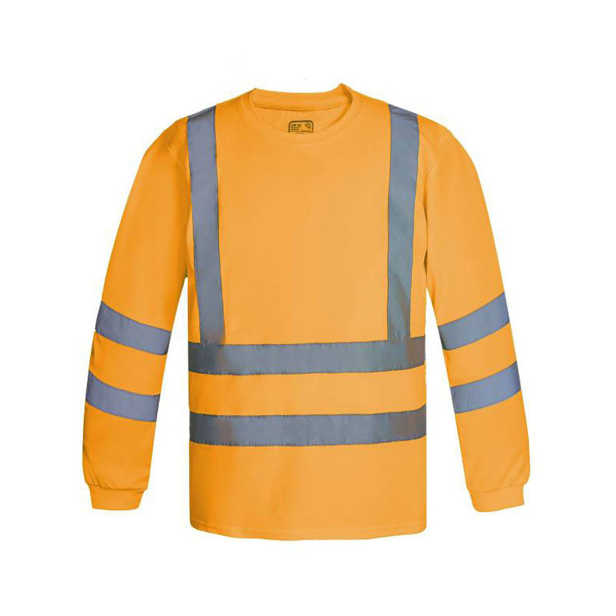 Polera Texora Dry Fit Manga Larga Con Reflectante Naranjo Fluor