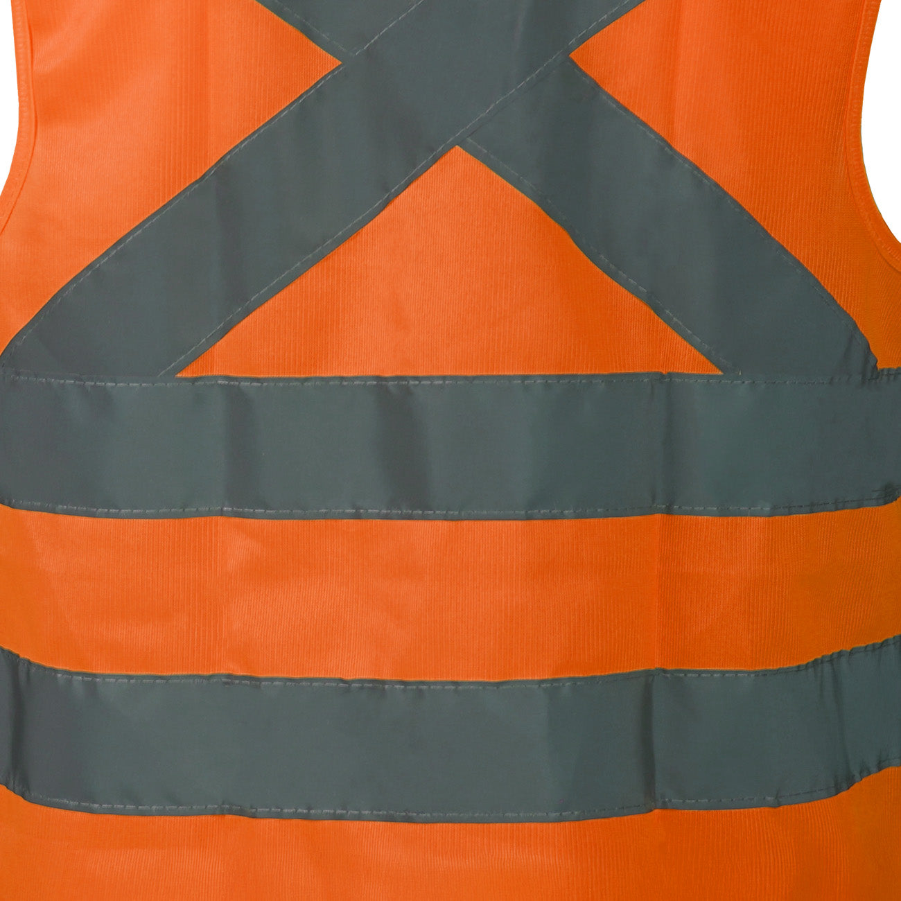 Chaleco de alta visibilidad simple sin bolsillos Naranjo