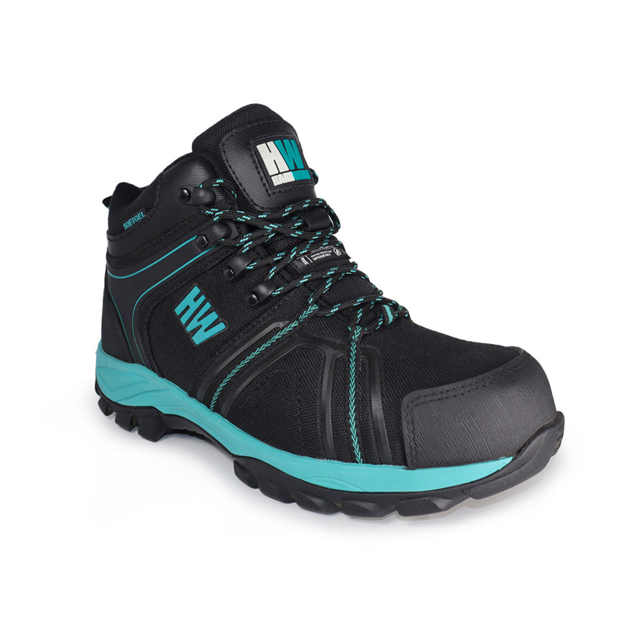 Botín HardWork Bering Low Aqua Mujer