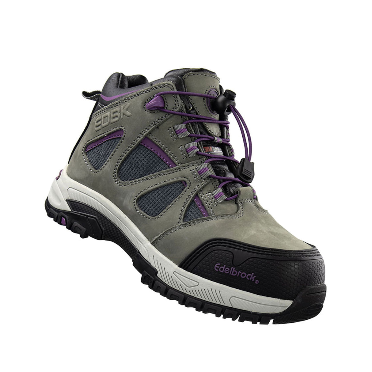 Botín Edelbrock EDBK 177 Mujer Gris Morado