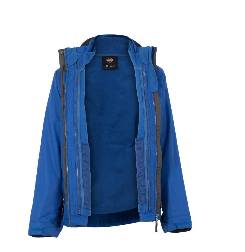 Chaqueta Texora 3 En 1 Basica 100% Poliester Mujer Azulino