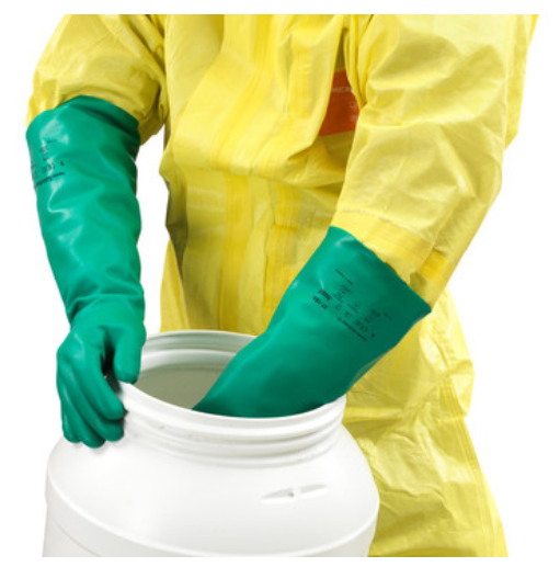 Guante de Seguridad Ansell Nitrilo Solvex Largo 18" 37-185