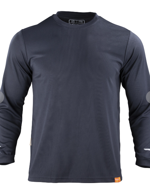 Polera Texora Dryfresh Hombre Manga Larga Azul Marino