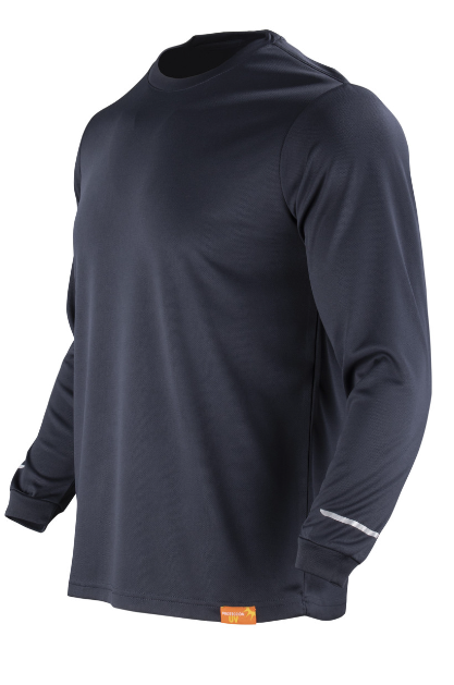 Polera Texora Dryfresh Hombre Manga Larga Azul Marino