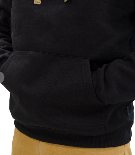 Poleron Texora Hoodie Canguro Negro