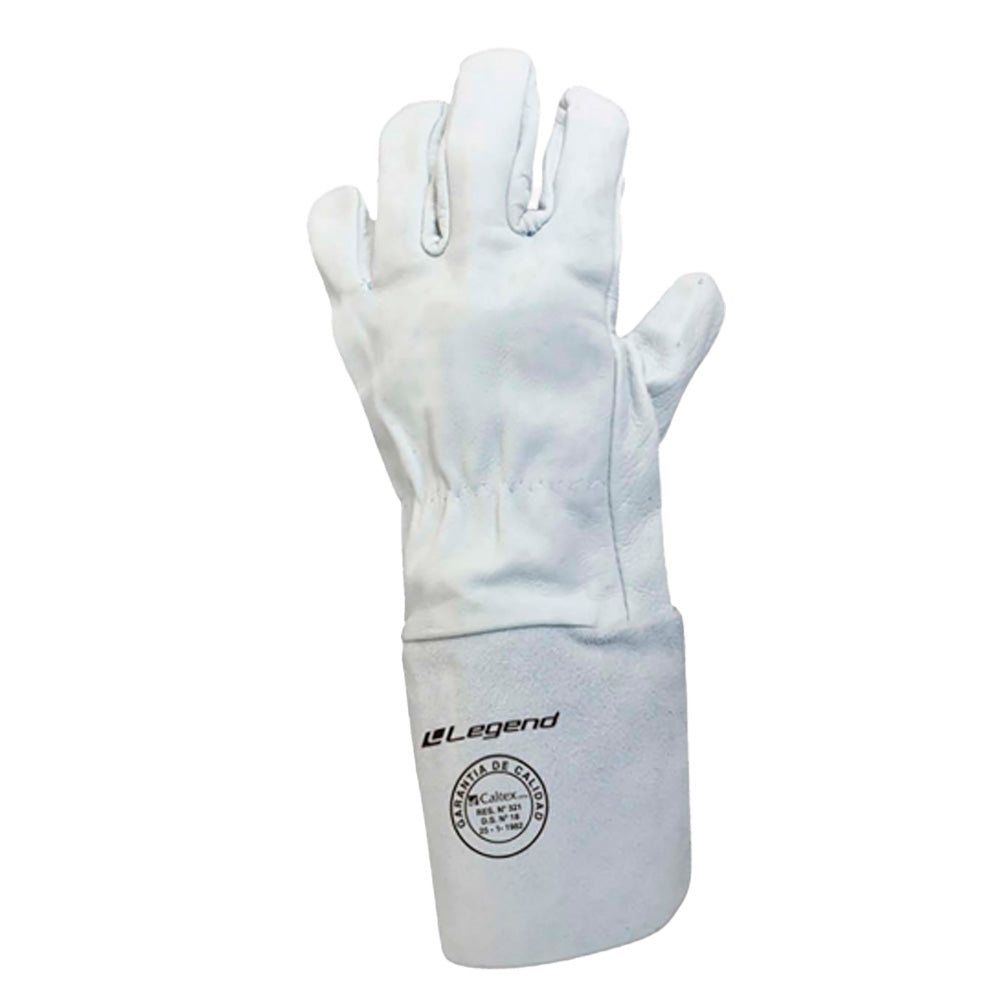 Guantes de Seguridad Legend Cabritilla Largo Cromo