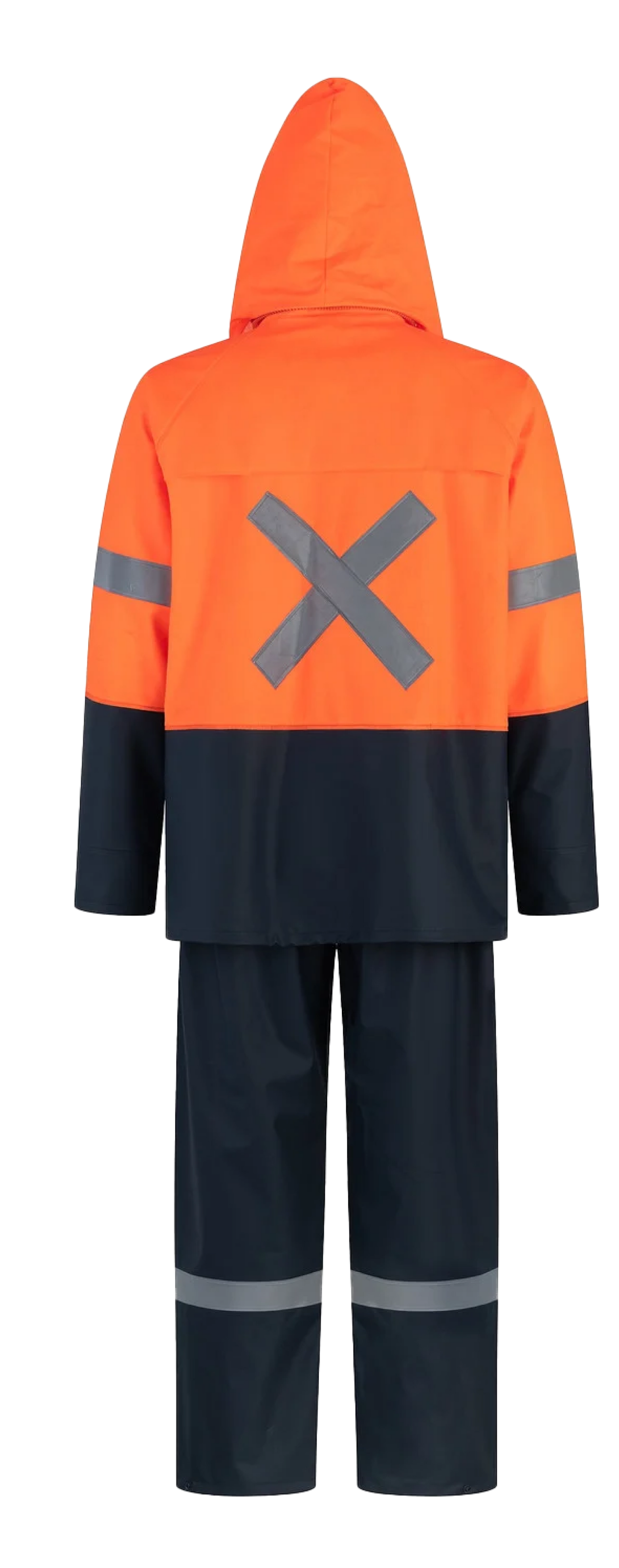 Traje Antiácido Tiger Eyes Pu C/Cinta Rfl Varón Naranjo-Azul