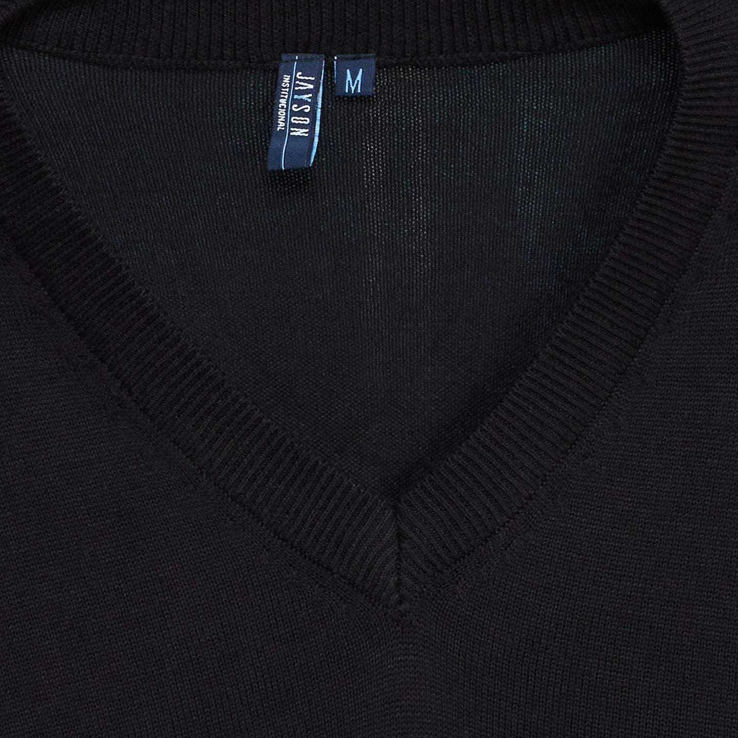 Sweater Jayson Cuello V Manga Larga Negro