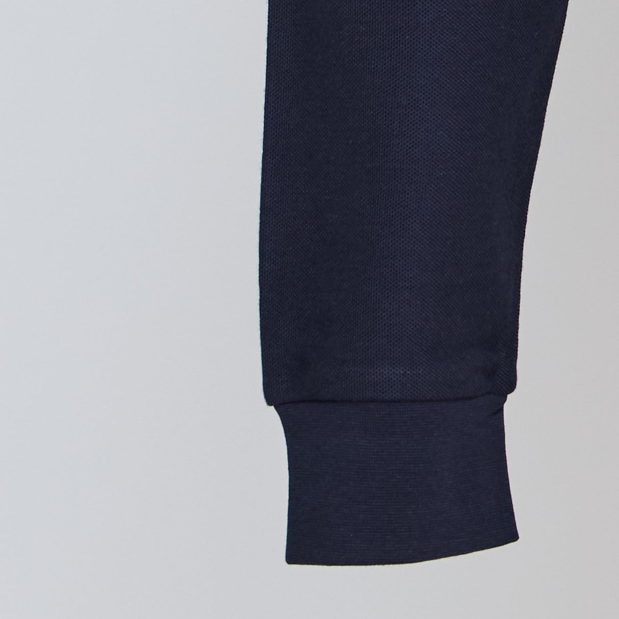 Polera Jayson Pique Manga Larga 80/20 Azul Marino