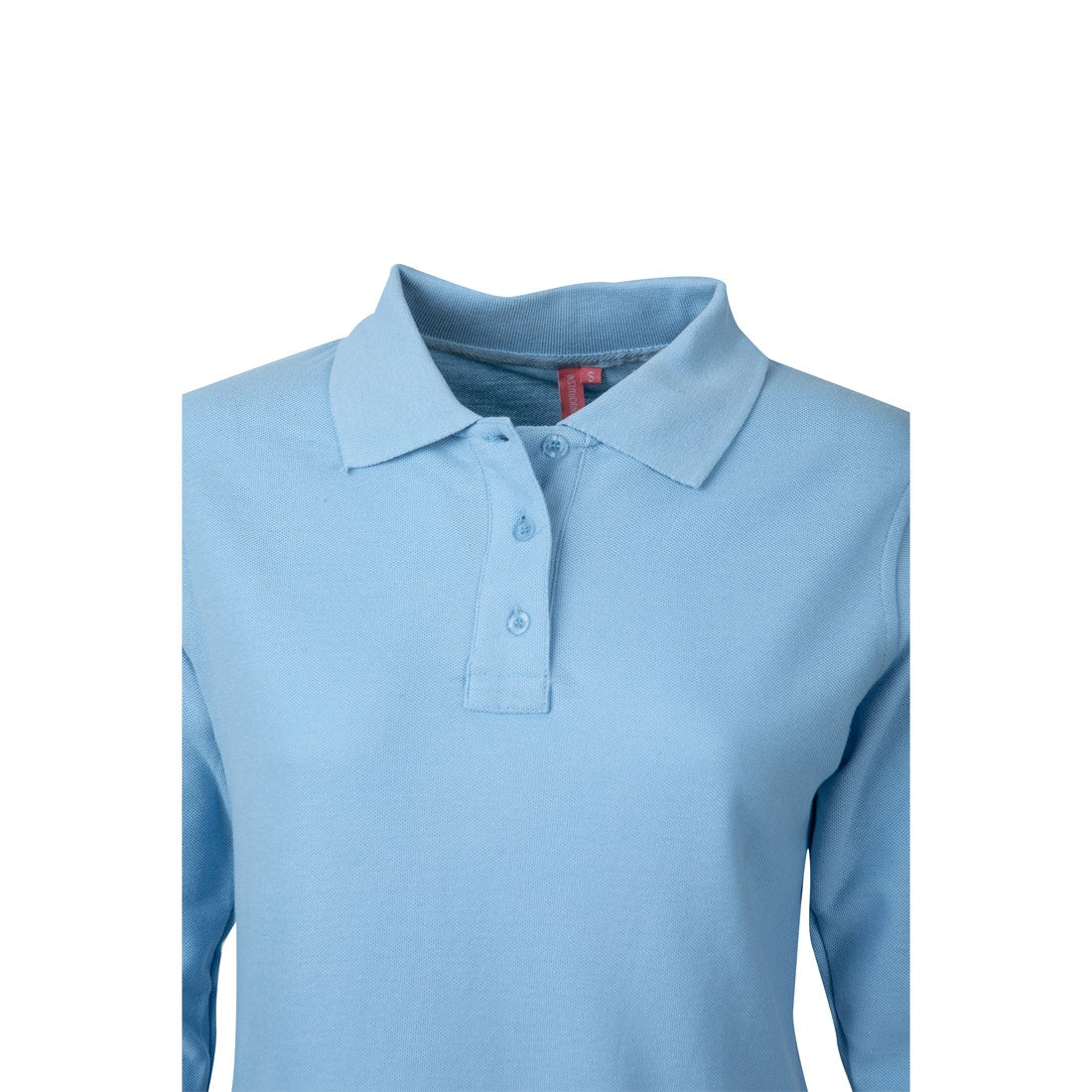 Polera Jayson Pique Manga Larga Mujer 80/20 Celeste