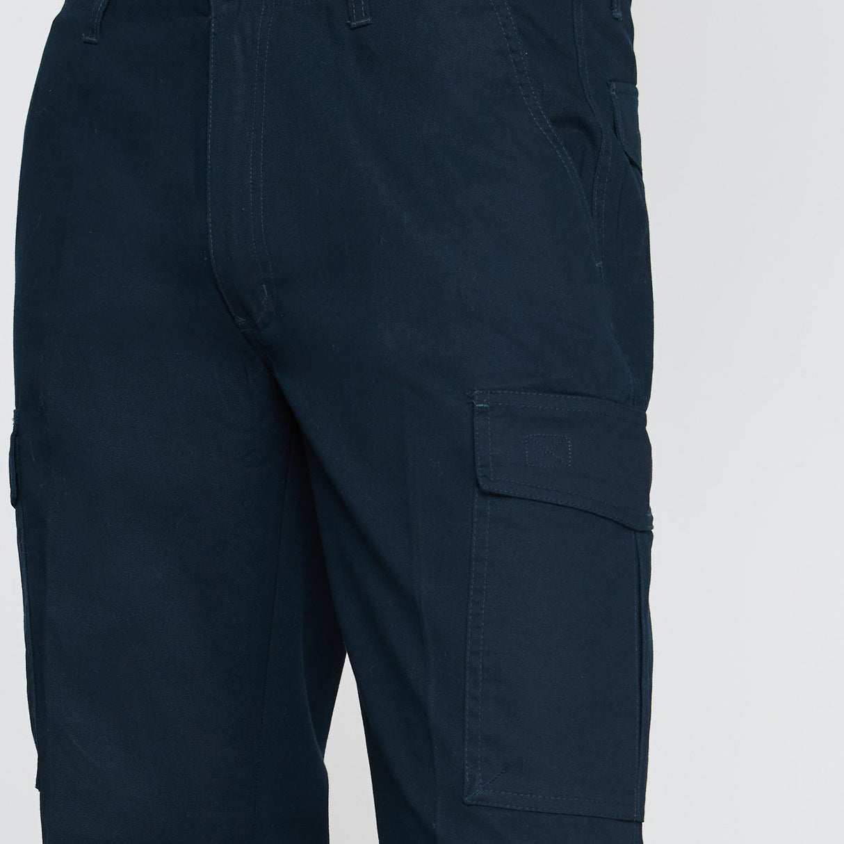 Pantalon Jayson Gabardina Cargo Algodon Azul Marino