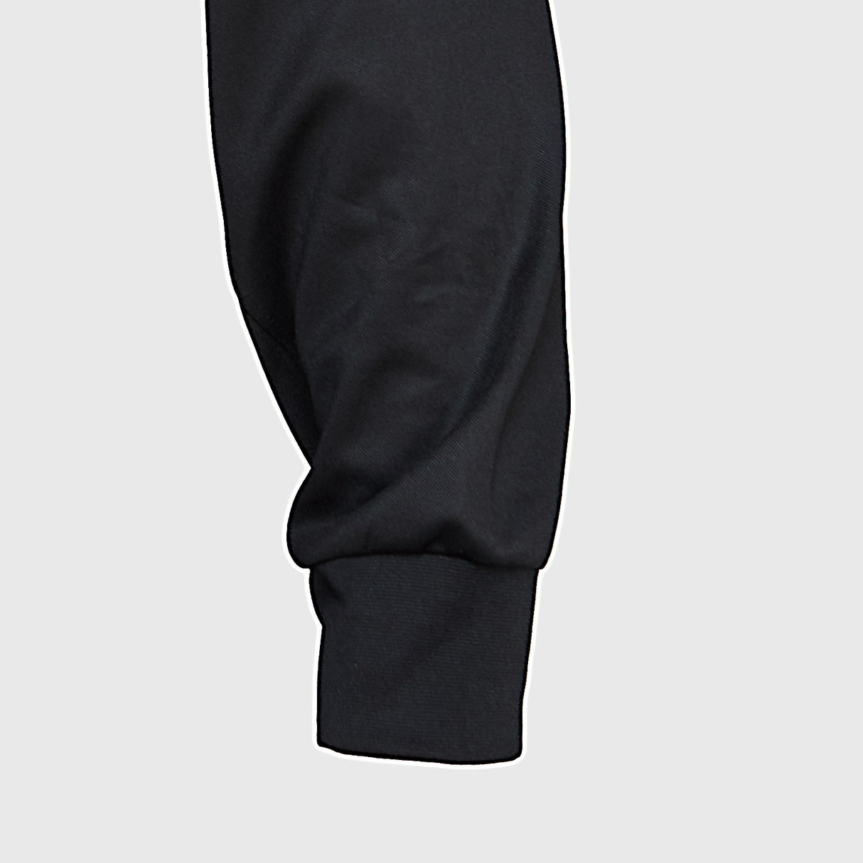 Polera Jayson Dry Fit Cuello Camisero Manga Larga Negro