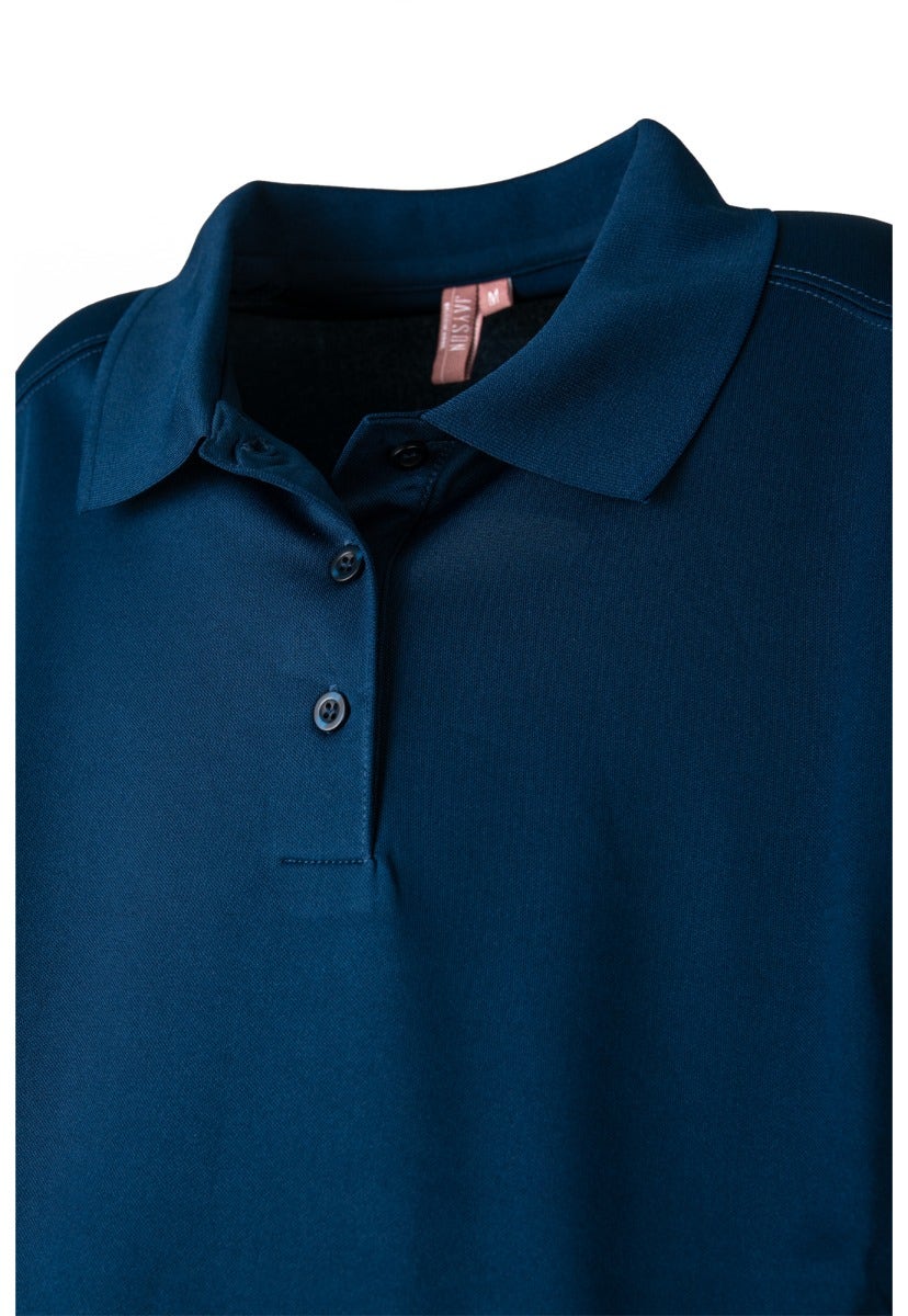 Polera Jayson Dry Fit Manga Larga Mujer Azul Marino