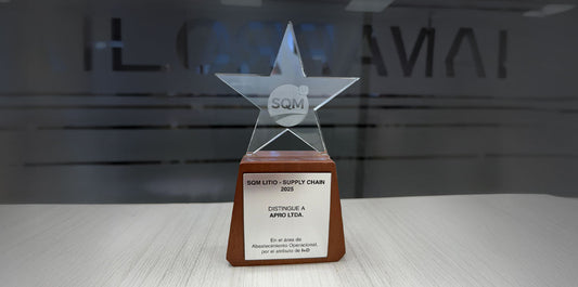 Orgullosos de ser reconocidos por SQM Litio 👷