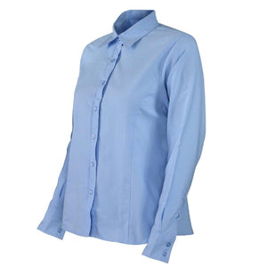 Blusa Maritex Oxford Mtx Manga Larga Celeste