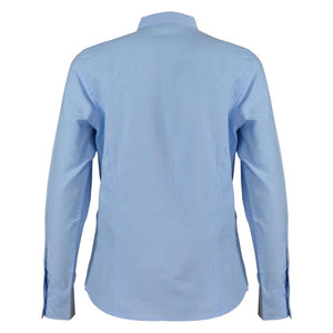 Blusa Maritex Oxford Mtx Manga Larga Celeste