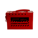 Caja de Bloqueo Grupal Aviator A 498 Imp Rojo