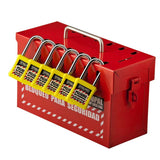 Caja de Bloqueo Steelpro  Grupal Roja