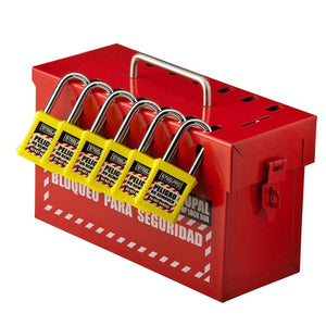 Caja de Bloqueo Steelpro  Grupal Roja