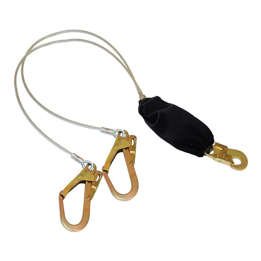 Amortiguador de seguridad Chilesin con funda kevlar y estrobo cable de acero 1.80