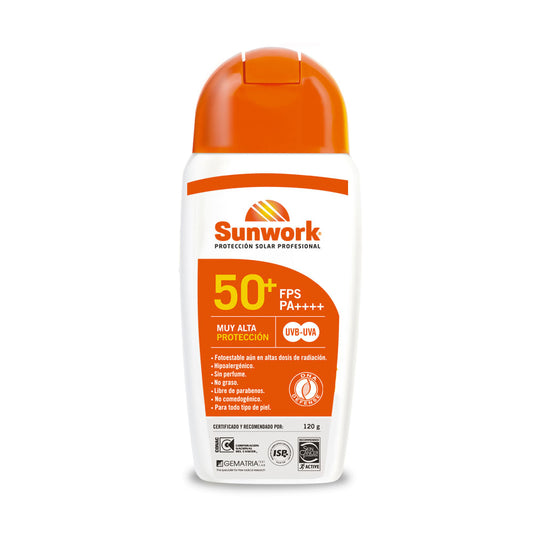 Bloqueador Solar Sunwork Fps 50+ 120 grs