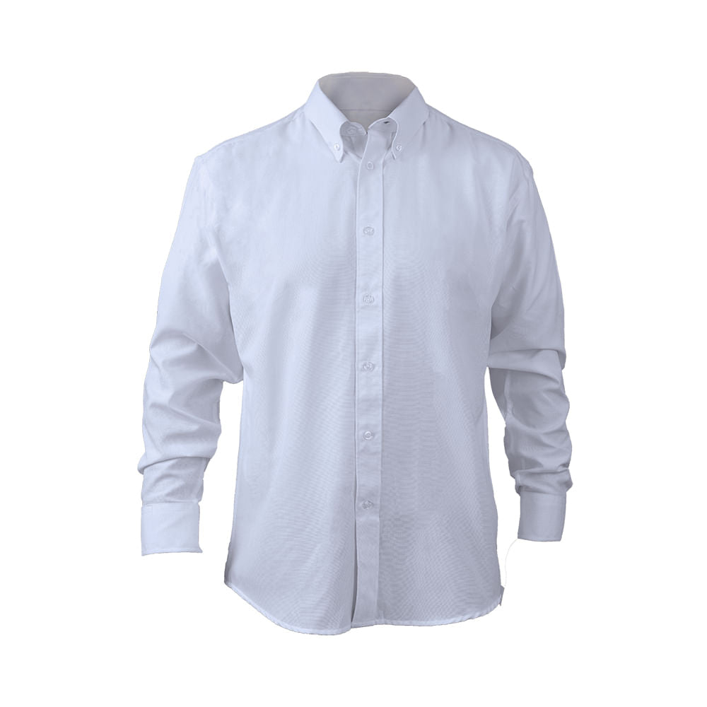 Camisa Maritex Oxford Mtx Manga Larga Blanco