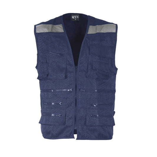 Chaleco Maritex Geologo Poplin Mtx Azul