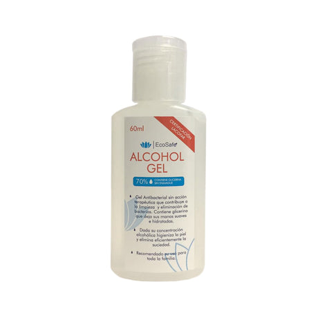 Alcohol Gel Con Glicerina Ecosafe 60 Ml