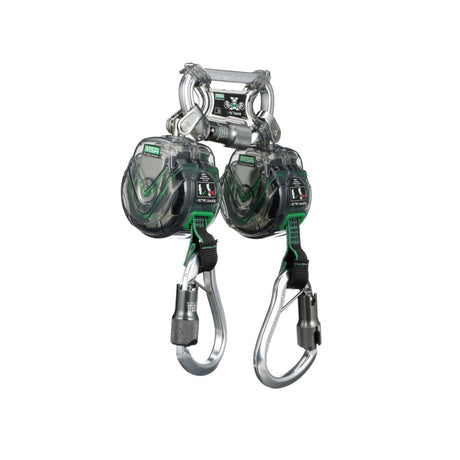Retractil mini de seguridad MSA PFL V-TEC mosqueton de aluminio 1.8m
