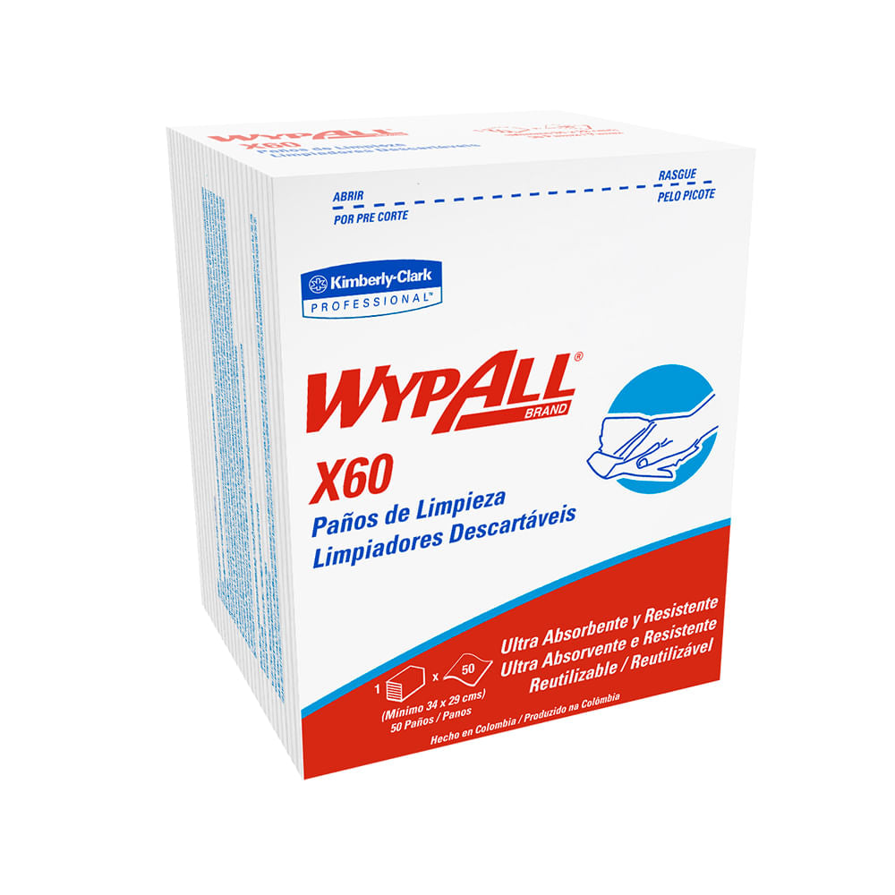 Paño Wypall X-60 - Pre Doblados