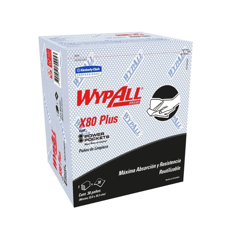 Paño Wypall X-80 Plus Azul
