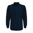Polera Black Wolf Pique Manga Larga Bw Azul