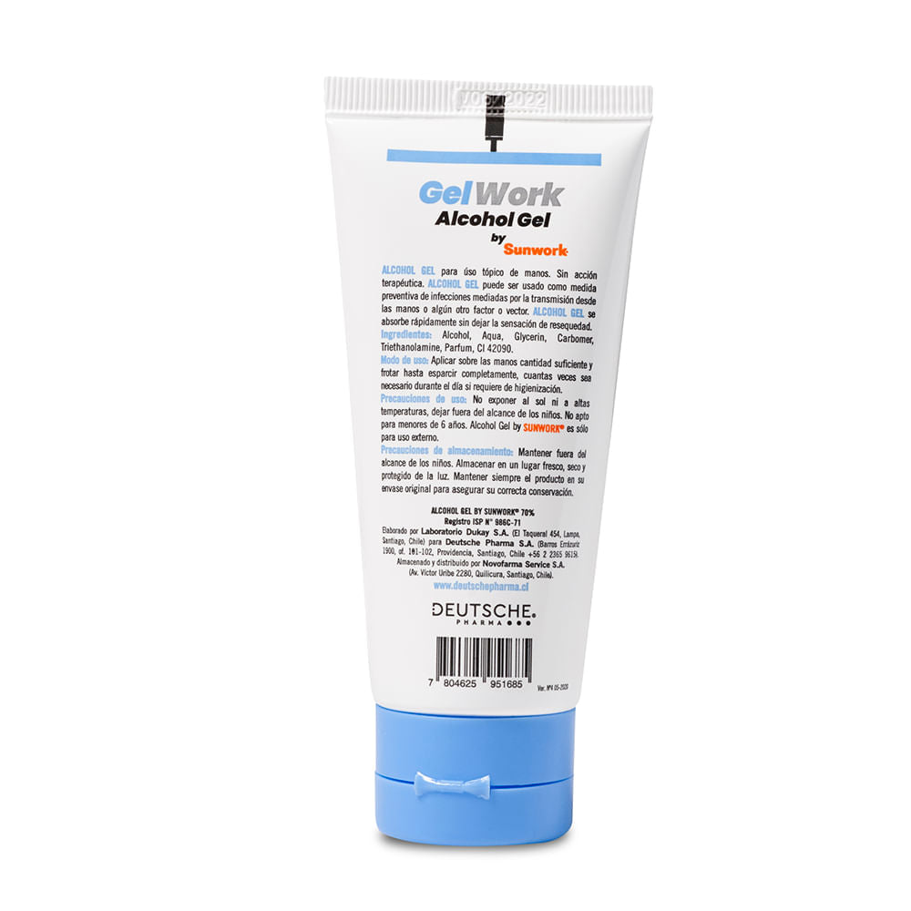 Alcohol gel Sunwork Gelwork 60 Ml