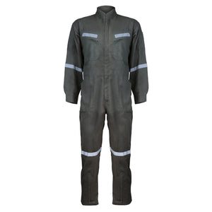 Buzo Black Wolf Piloto Poplin con Cinta Reflectante Verde