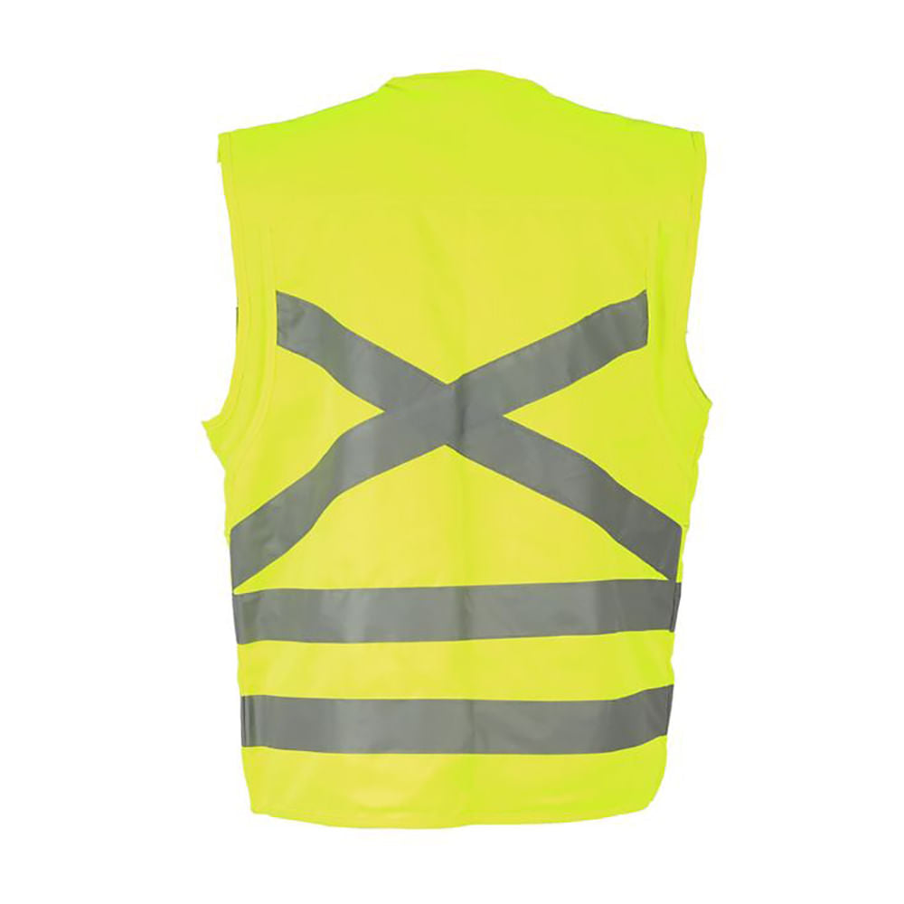 Chaleco Black Wolf Geo Poplin Cinta 360° Amarillo Fluor