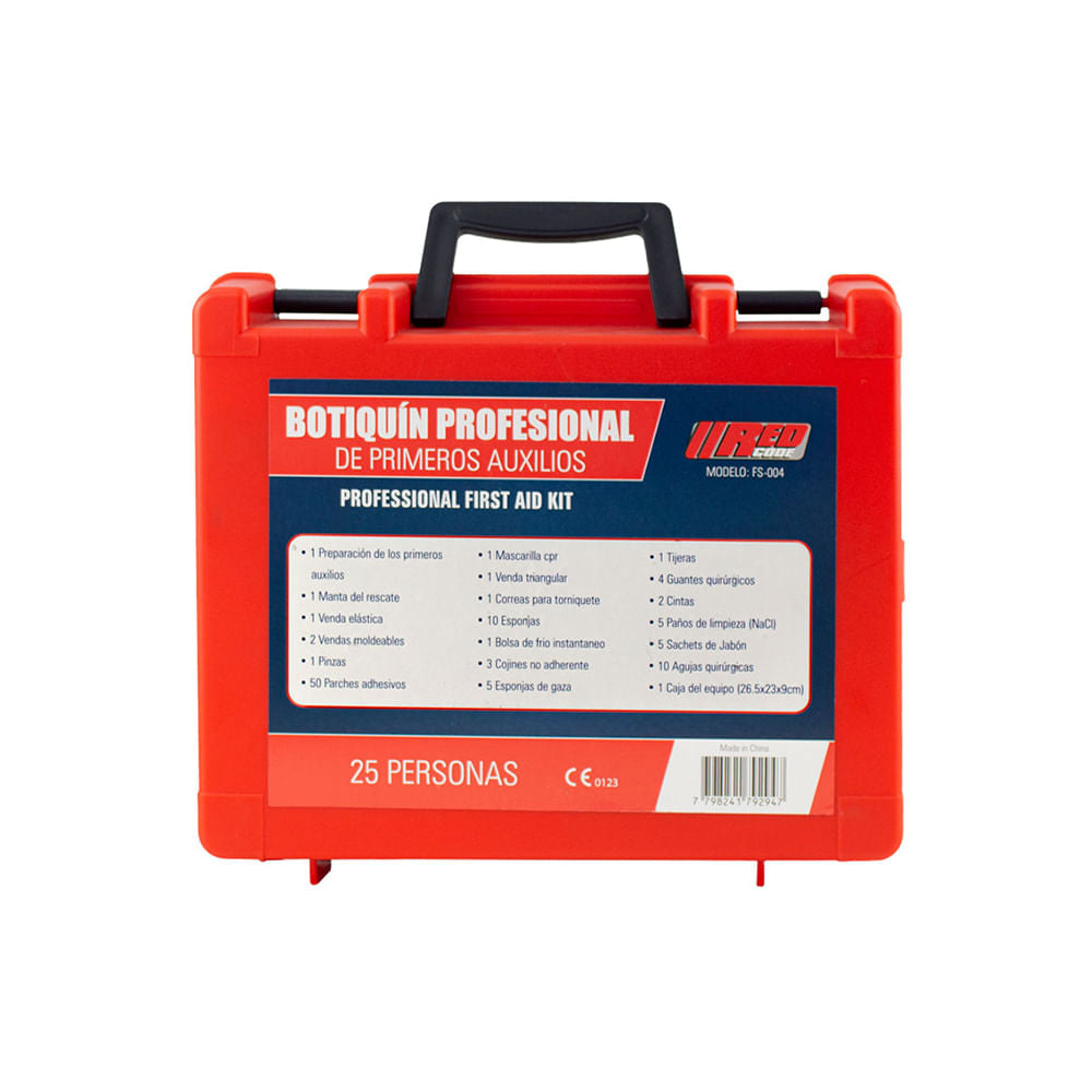 Botiquin Steelpro Primeros Auxilios 25 Personas Red-Code