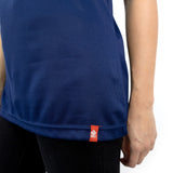Polera Cooldry Quebec Manga Corta Azul Mujer