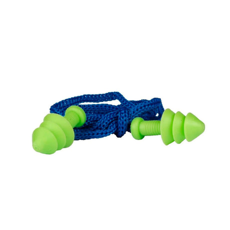 Tapon Auditivo Greenway reutilizable silicona c/cordon y caja