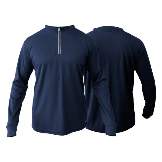 Polera Legend Cooldry Manga Larga Azul